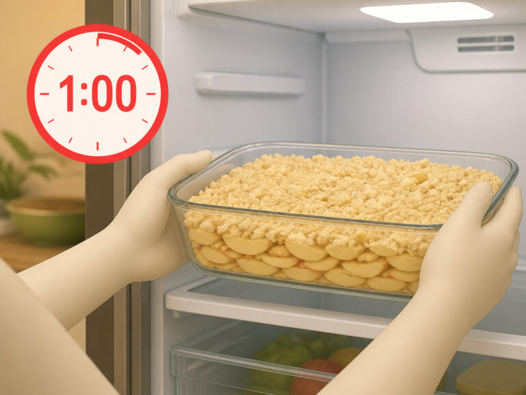 Keeping Uncooked Apple Crumble in the Fridge: A Full Guide